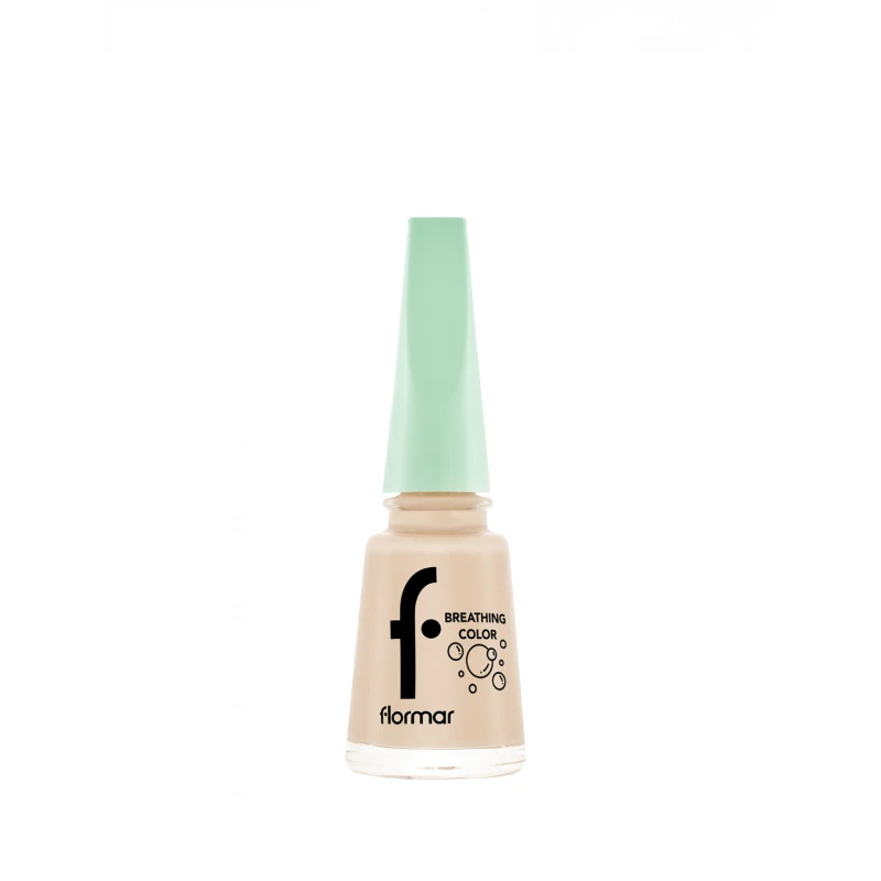 Flormar Breathing Colors Nail Polish 004 Icy Pink, Quick Drying, 11ml - Flormar