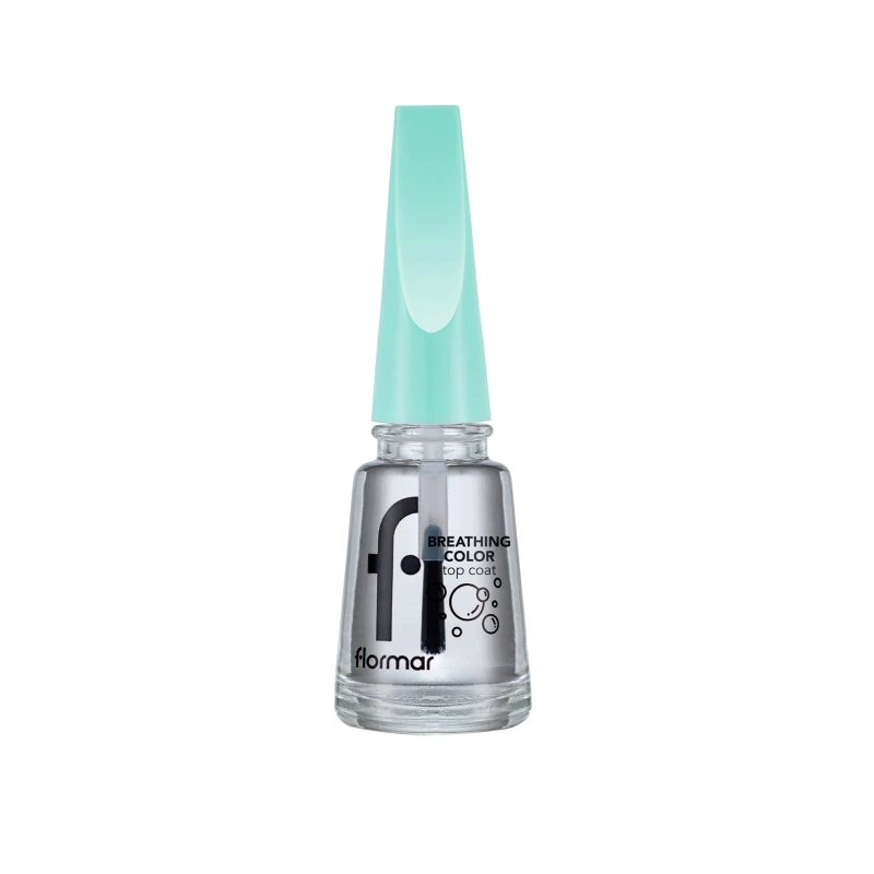 Golden Rose Gel Look Top Coat, Shiny Protective Nail Polish, Long Lasting 10ml - Flormar