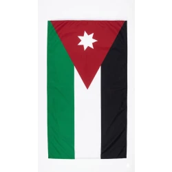 Luxury Jordanian flag 360x180 cm - Elegant and luxurious design with a high-quality finish for events, celebrations, and decoration; ideal for indoor and outdoor display