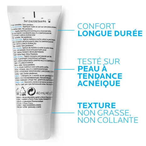 La Roche Posay Effaclar H مرطب متعدد التعويضات مهدئ 40 مل للبشرة المعرضة لحب الشباب والحساسة - لاروش بوسيه - Image 3