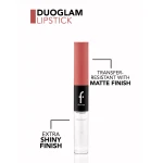 Flormar Duoglam Lipstick 003 Vintage Rose, Long Lasting Liquid Lipstick and Lip Gloss - Flormar