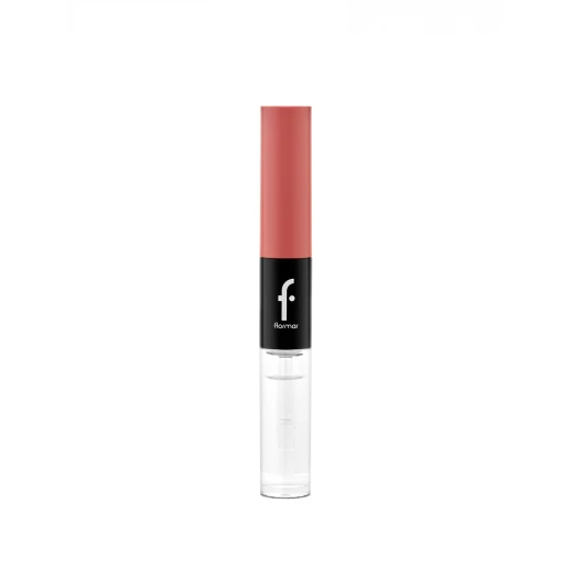 Flormar Duoglam Lipstick 003 Vintage Rose, Long Lasting Liquid Lipstick and Lip Gloss - Flormar - Image 4
