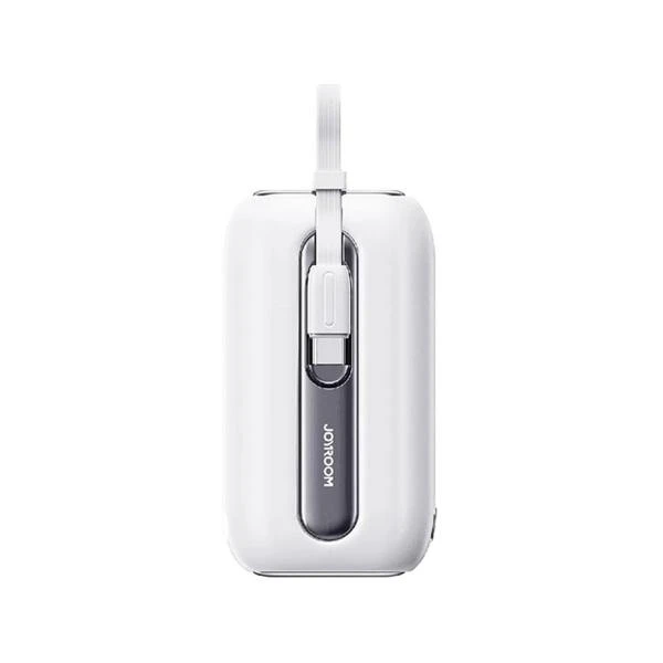 Joyroom Mini Powerbank 10000mAh Colorful Series 22.5W White with USB C and Lightning Cables - Joyroom