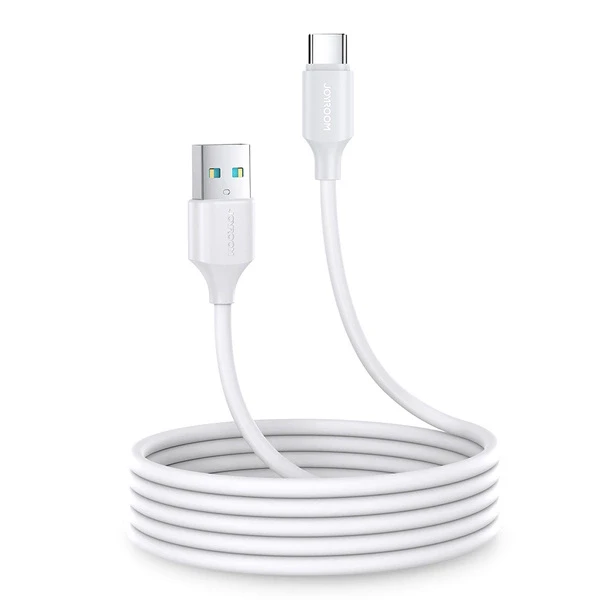 Joyroom A9 USB-A to USB-C Cable 2 Meter White: Fast Charging and Data Transfer, Durable Design, Compatible with Smartphones, Tablets, and Other USB-C Devices - Joyroom