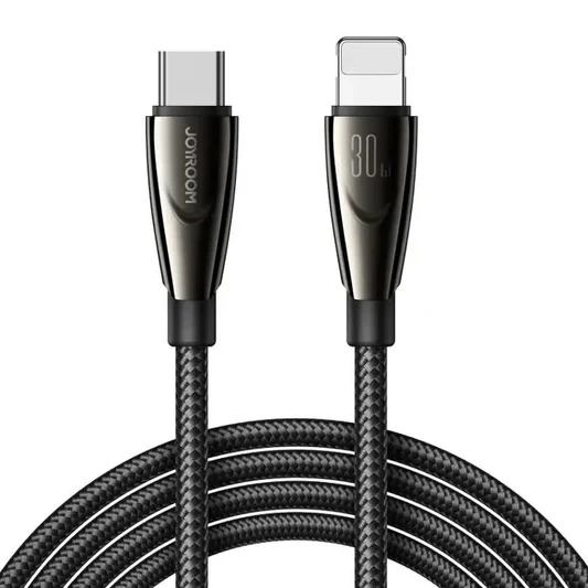 Joyroom Pioneer Series SA31 CL3 30W PD Fast Charging Cable 1.2M Black - Joyroom