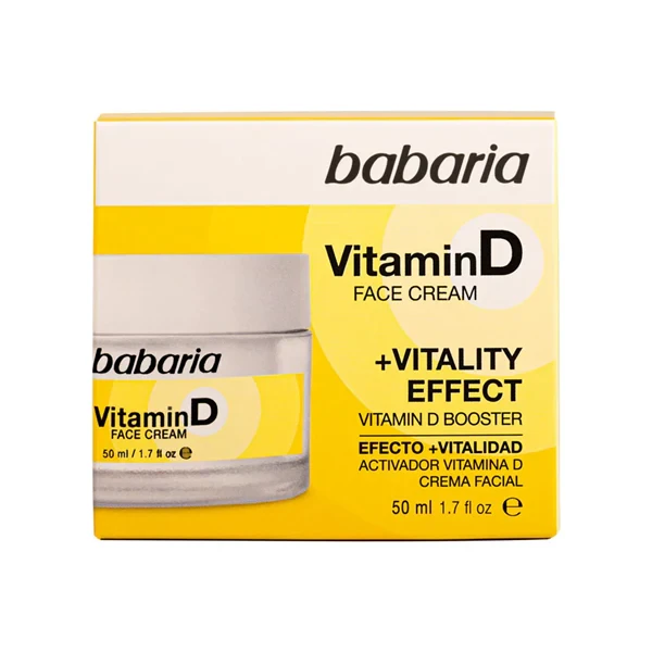 Babaria Vitamin D Face Cream 50ml Day and Night Moisturizer for Radiant Skin - Babaria