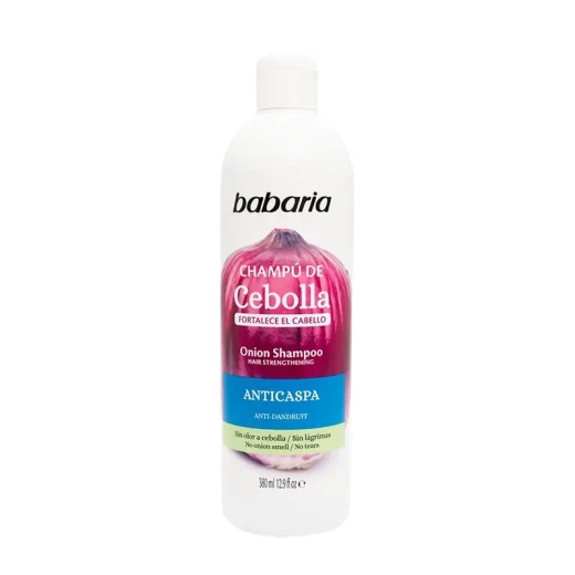 Babaria Anti Dandruff Onion Shampoo 380ml, Cleanses Scalp, Reduces Flakes, For Healthy Hair Babaria Anti Dandruff Onion Shampoo 380ml, Cleanses Scalp, Reduces Flakes, For Healthy Hair