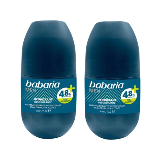 Babaria Men's Roll On Deodorant 1+1 Free Pack, Long Lasting Freshness Babaria Men's Roll On Deodorant 1+1 Free Pack, Long Lasting Freshness