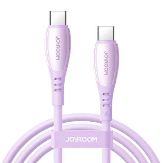 Joyroom S A59 Vibrant Series 60W USB C to USB C Cable 1.2m Purple Joyroom S A59 Vibrant Series 60W USB C to USB C Cable 1.2m Purple