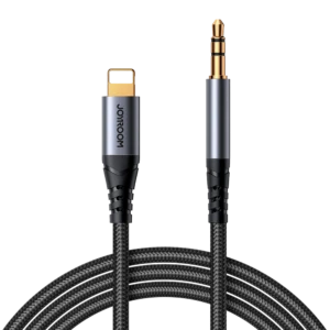 Joyroom SY A06 Lightning to 3.5mm AUX Audio Cable, Black, 1.2 Meter - Joyroom