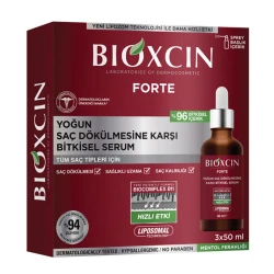 Bioxcin Forte Anti Hair Loss Serum 3 x 50ml, Biotin & Keratin for Thicker Hair