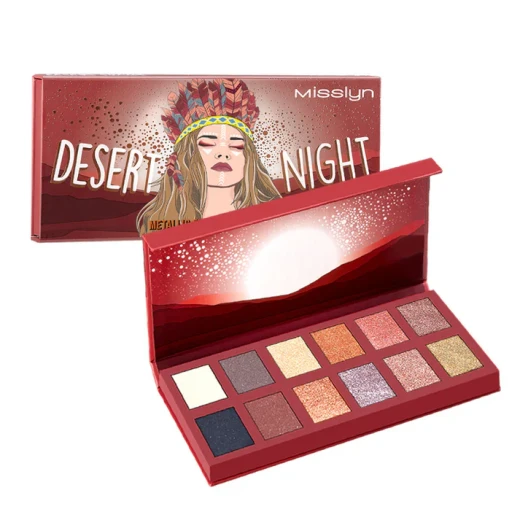 Misslyn Desert Night Metallic Eyeshadow Palette 12 x 0.7g, 4 Burning Desire Misslyn Desert Night Metallic Eyeshadow Palette 12 x 0.7g, 4 Burning Desire