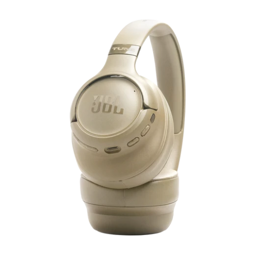 سماعات أذن JBL Tune 780NC فوق الأذن بتقنية البلوتوث، إلغاء الضوضاء التكيفي، بيج - جي بي ال - Image 3