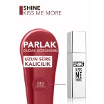 Flormar Shine Kiss Me More Liquid Lipstick 010 Meet Friends Glossy 3.8 G - Flormar