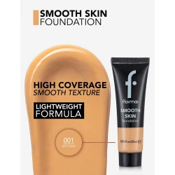 Flormar Smooth Skin Foundation 001 Pale Sand 25 ML Long Lasting Coverage