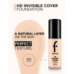 Flormar HD Invisible Cover Foundation 80 Soft Beige Lightweight SPF30 - Flormar