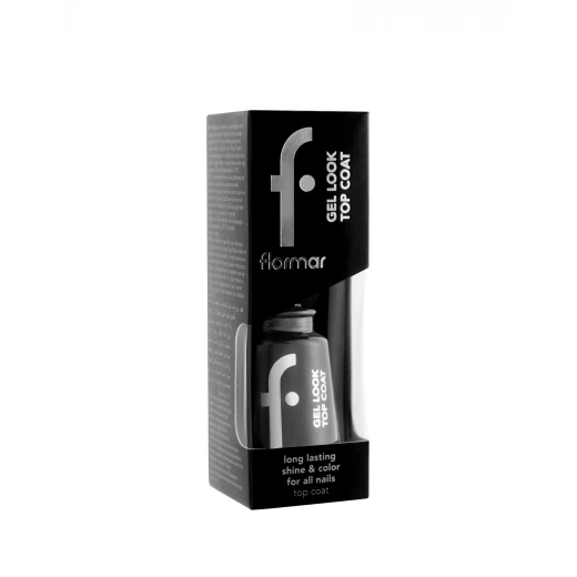 Flormar Gel Look Top Coat Transparent Nail Polish 11 ML, High Gloss Finish, Long Lasting - Flormar - Image 2
