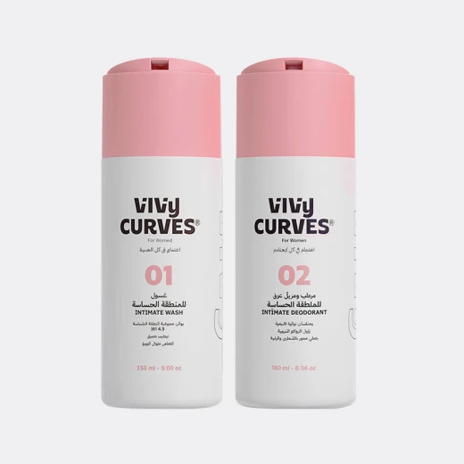 VIVI CURVES Intimate Wash & Deodorant Set for Women 150ml, Gentle Cleansing & Freshness VIVI CURVES Intimate Wash & Deodorant Set for Women 150ml, Gentle Cleansing & Freshness