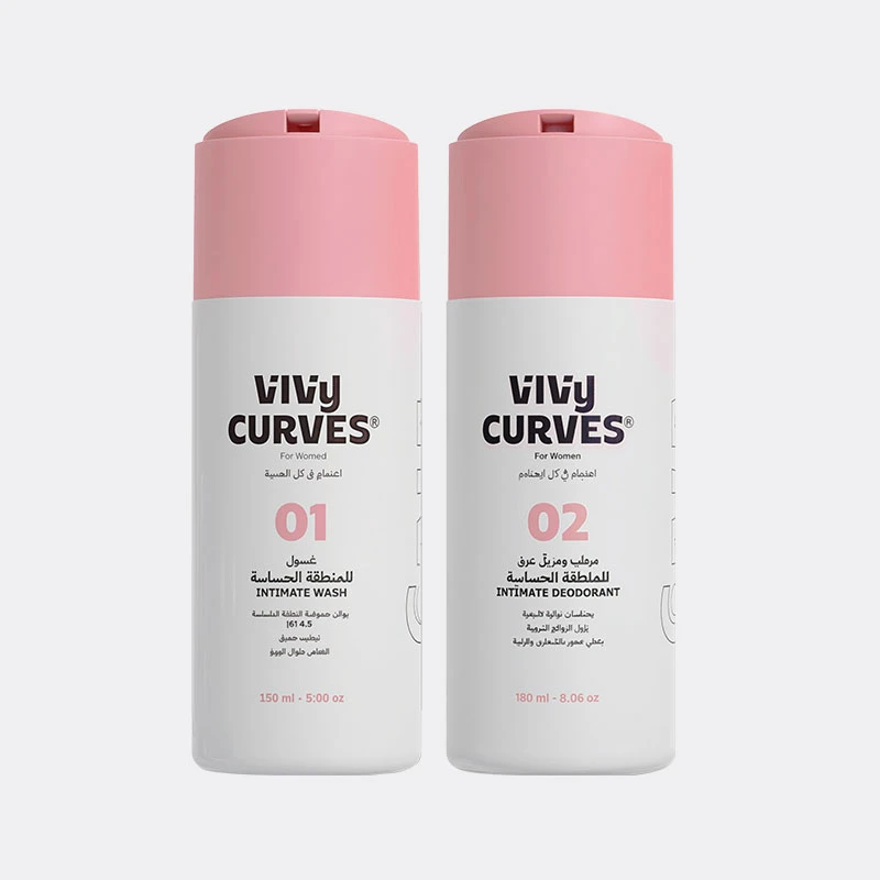 VIVI CURVES Intimate Wash & Deodorant Set for Women 150ml, Gentle Cleansing & Freshness - VIVI