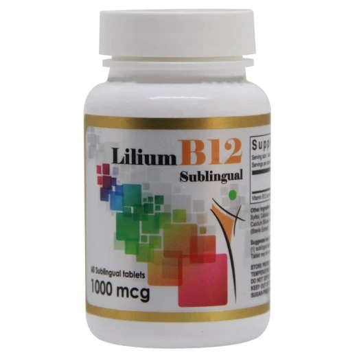 Lilium B12 Vitamin 1000mcg 60 Tablets Supplement for Energy and Memory Support Lilium B12 Vitamin 1000mcg 60 Tablets Supplement for Energy and Memory Support