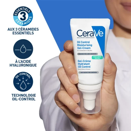 CeraVe Oil Control Moisturizing Gel Cream 52ml, Hydrating Face Moisturizer for Oily Skin - CeraVe - Image 2