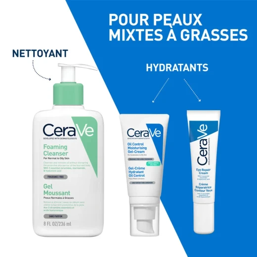 CeraVe Oil Control Moisturizing Gel Cream 52ml, Hydrating Face Moisturizer for Oily Skin - CeraVe - Image 3