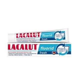 Lacalut Fluorid Fresh Toothpaste 75ml, Fluoride Protection for Fresh Breath, Made in Germany