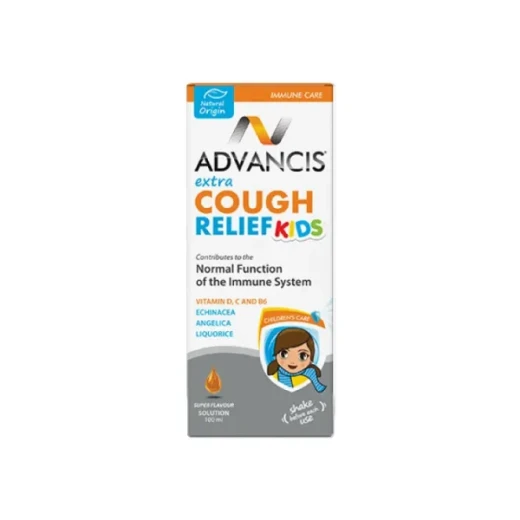 Advancis Extra Relief Cough Kids 100ml, Soothing Cough Syrup for Children Advancis Extra Relief Cough Kids 100ml, Soothing Cough Syrup for Children