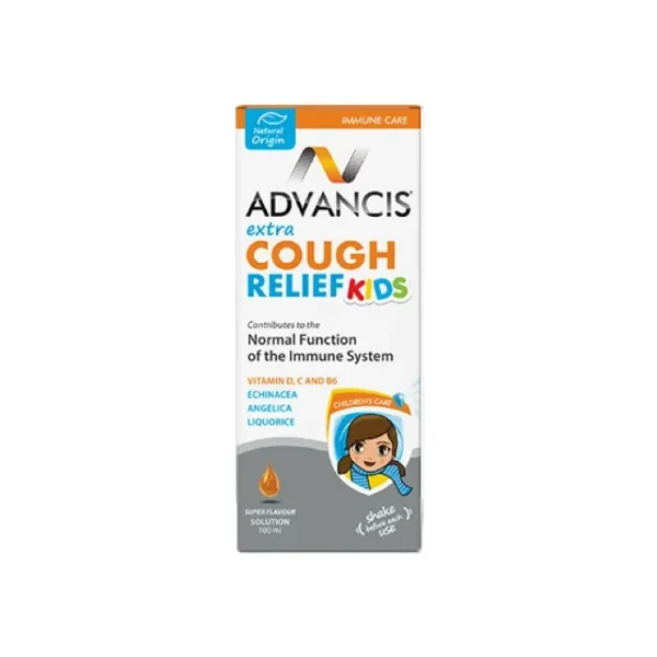 Advancis Extra Relief Cough Kids 100ml, Soothing Cough Syrup for Children - Advancis