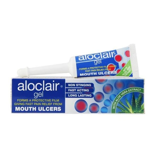Aloclair Plus Gel 8G Mouth Ulcer Treatment for Fast Pain Relief and Accelerated Healing, Providing Soothing Comfort to Oral Irritations and Reducing Discomfort Effectively Aloclair Plus Gel 8G Mouth Ulcer Treatment for Fast Pain Relief and Accelerated Healing, Providing Soothing Comfort to Oral Irritations and Reducing Discomfort Effectively