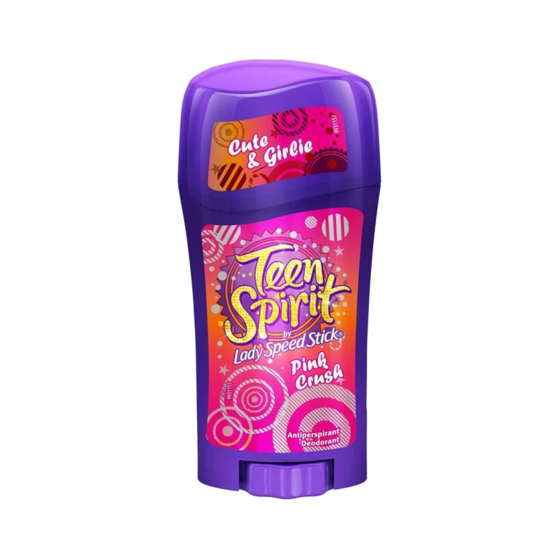 Mennen Lady Speed Teen Spirit Pink Crush Deodorant Stick 65gm, Anti Perspirant for Women - Lady Speed Stick
