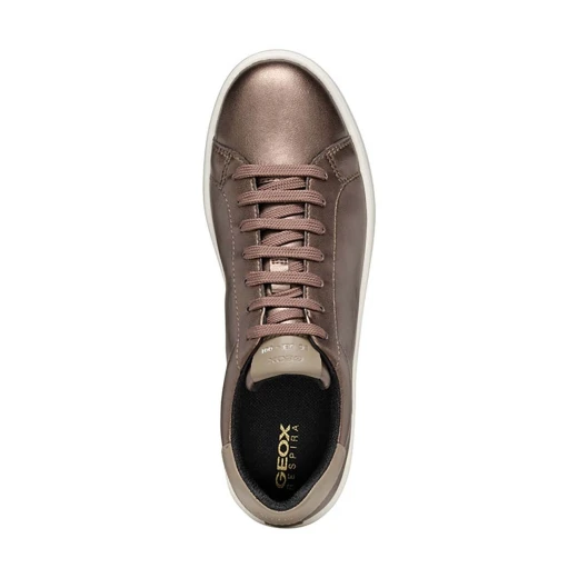 Geox D SPHERICA ECUB-1 Women's Beige Suede Leather Sneakers with Breathable and Comfortable Design Perfect for Everyday Wear and Light Activities - Geox - Image 2