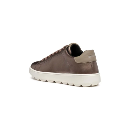 Geox D SPHERICA ECUB-1 Women's Beige Suede Leather Sneakers with Breathable and Comfortable Design Perfect for Everyday Wear and Light Activities - Geox - Image 4