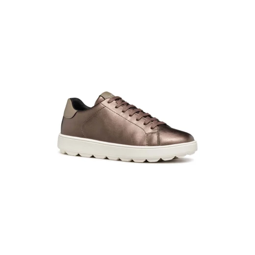 Geox D SPHERICA ECUB-1 Women's Beige Suede Leather Sneakers with Breathable and Comfortable Design Perfect for Everyday Wear and Light Activities - Geox - Image 6