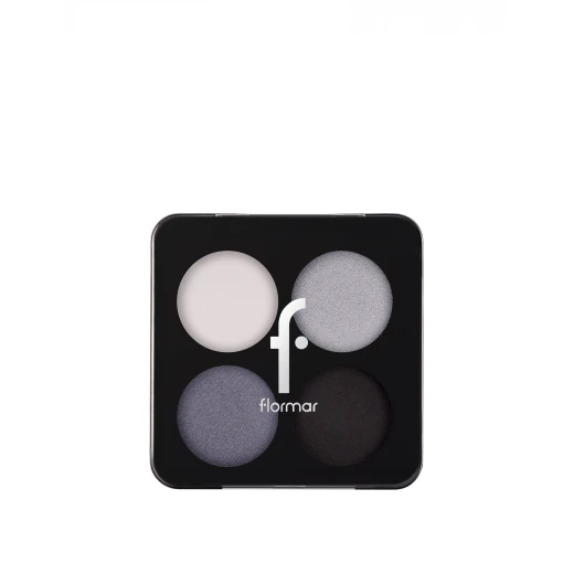 Flormar Matte and Shiny Eyeshadow Palette 002 Black Dust, Long Lasting, Highly Pigmented Flormar Matte and Shiny Eyeshadow Palette 002 Black Dust, Long Lasting, Highly Pigmented