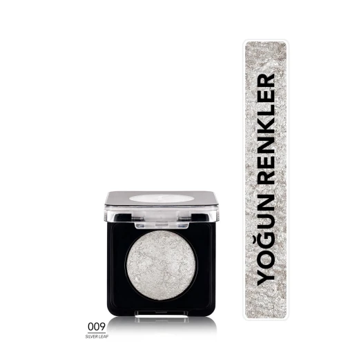Flormar Baked Eyeshadow 009 Silverleaf, Velvety Texture, Long-Lasting, 3 G - Flormar - Image 5