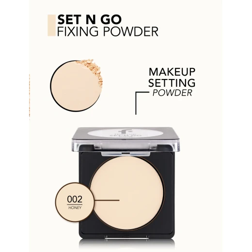 Flormar Set'N Go Fixing Powder 002 Honey 8g, Matte Finish, Long-Lasting Coverage - Flormar - Image 2