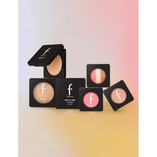 Flormar Wet & Dry Compact Powder Honey 009 Matte Finish Long Lasting 10g For All Skin Types Provides Natural Coverage and Smooth Appearance - Flormar - Image 3