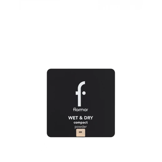 Flormar Wet & Dry Compact Powder Mediumcaramel 005 Matte Finish 10 G Flormar Wet & Dry Compact Powder Mediumcaramel 005 Matte Finish 10 G