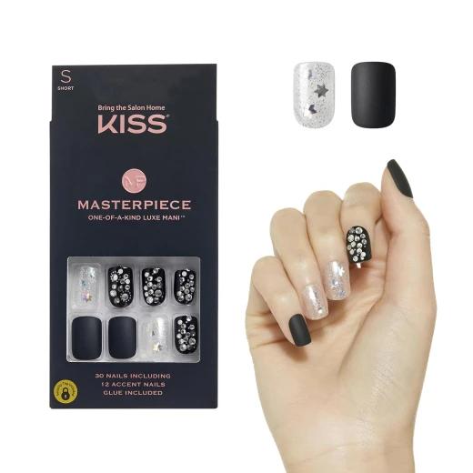 KISS Masterpiece Press On Nails Show My Thr Ready To Wear Salon Style Manicure Long Lasting