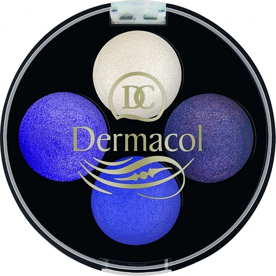 Dermacol Quattro Baked Eyeshadow Palette No. 3 Four Coordinated Shades for Versatile Looks - Dermacol