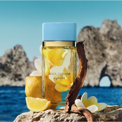 دولتشي آند غابانا لايت بلو أو دو بارفان بخاخ للنساء 3.3 أونصة عطر صيفي مشرق وجذاب - دولتشي اند غابانا - Image 3