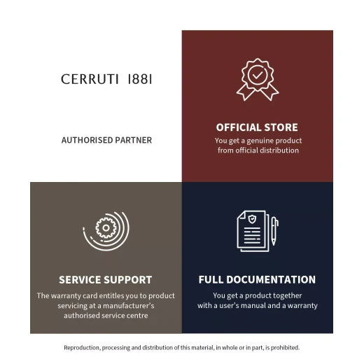 ساعة سيروتي 1881 كلاسيك للرجال CIWGO0050002 فضي ستانلس ستيل سيليكون أسود كريستال ياقوتي مقاومة للماء 30 متر - سيروتي 1881 - Image 2
