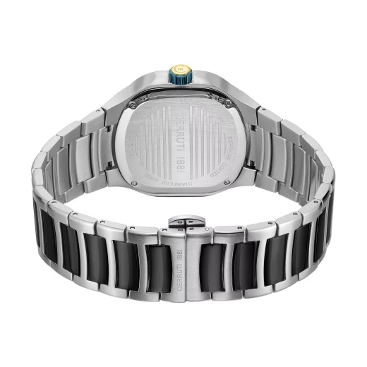 Cerruti 1881 Trento Men's Watch CIWGK0072303 Green Dial Stainless Steel Silver Brass Strap 41mm Water Resistant 50m Quartz Movement - Cerruti 1881 - Image 5