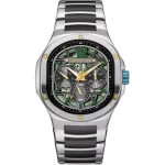 Cerruti 1881 Trento Men's Watch CIWGK0072303 Green Dial Stainless Steel Silver Brass Strap 41mm Water Resistant 50m Quartz Movement - Cerruti 1881