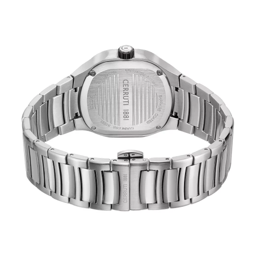 Cerruti 1881 Men's Multifunction Watch Stainless Steel Bracelet Black Dial 40mm - Cerruti 1881 - Image 4