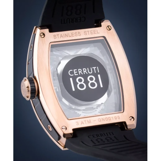 Cerruti 1881 Calliano CIWGN0019503 Gents Watch Stainless Steel IP Pink Gold Skeleton Dial Sapphire Crystal 50m Water Resistant - Cerruti 1881 - Image 3