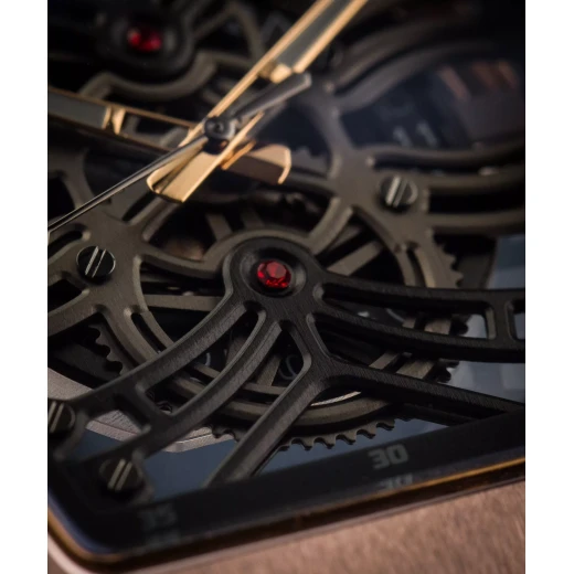 Cerruti 1881 Calliano CIWGN0019503 Gents Watch Stainless Steel IP Pink Gold Skeleton Dial Sapphire Crystal 50m Water Resistant - Cerruti 1881 - Image 11