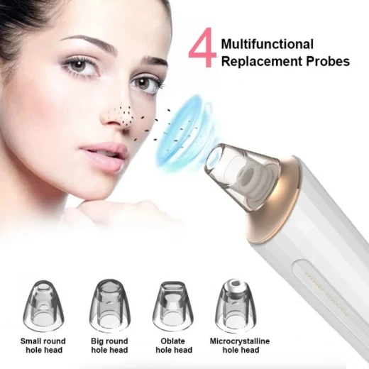 Generic Electric Blackhead Remover Pore Vacuum Cleaner USB Rechargeable with 3 Suction Modes for Deep Pore Cleansing - Generic - Image 5