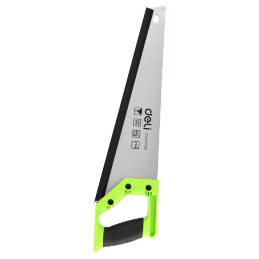 Deli EDL6840B Hand Saw 400mm 65Mn Steel Blade with Comfortable TPR Handle - Deli - Image 2
